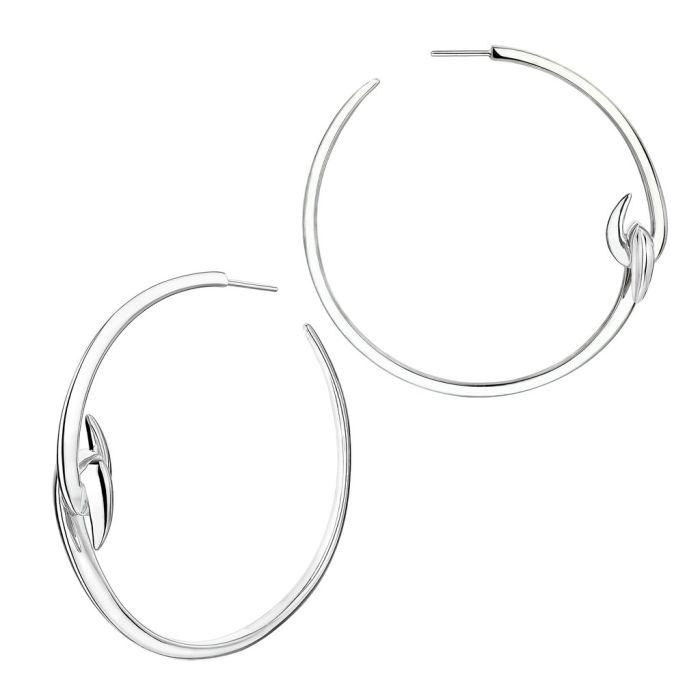 Shaun Leane Large Hook Hoop Earrings - Silver