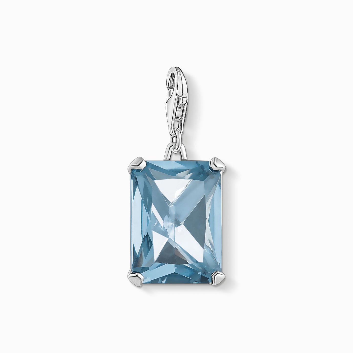 Thomas Sabo Sterling Silver Large Blue Stone Pendant Charm