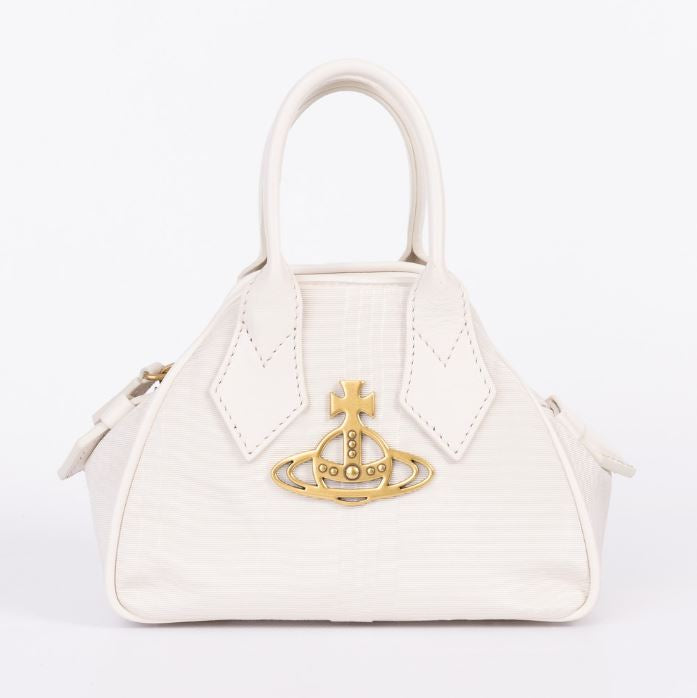 Vivienne Westwood Moire Mini Yasmine Bag Cream