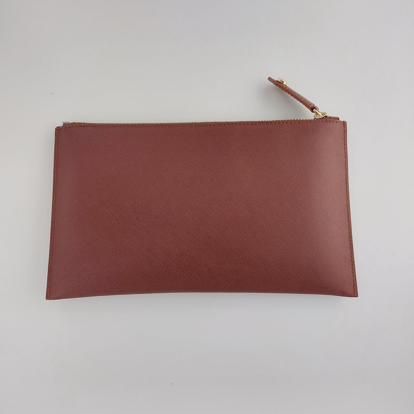 Vivienne Westwood Brown Saffiano Purse with Zip