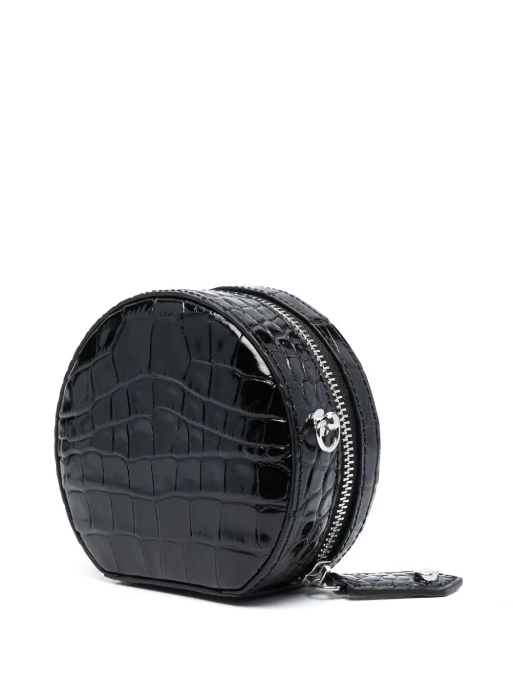 Vivienne Westwood Crocodile Mini Round Crossbody Black Bag – Coe