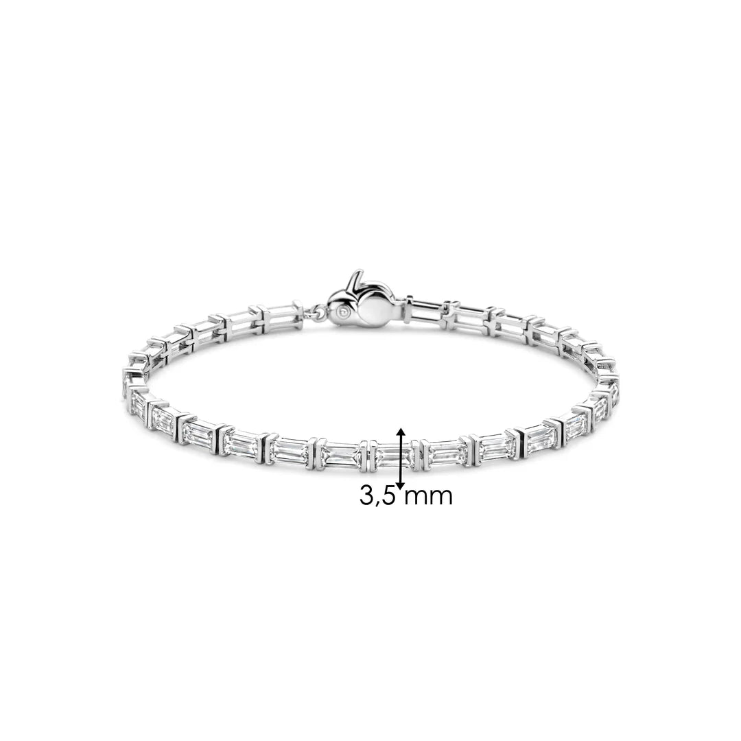 TI SENTO Silver Tennis Bracelet 23041ZI