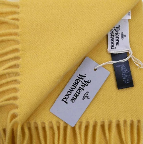 【送料&関税込】Vivienne Westwood Yellow Silk Scarves - Unis vivienne westwood brand new silk scarf Scarves