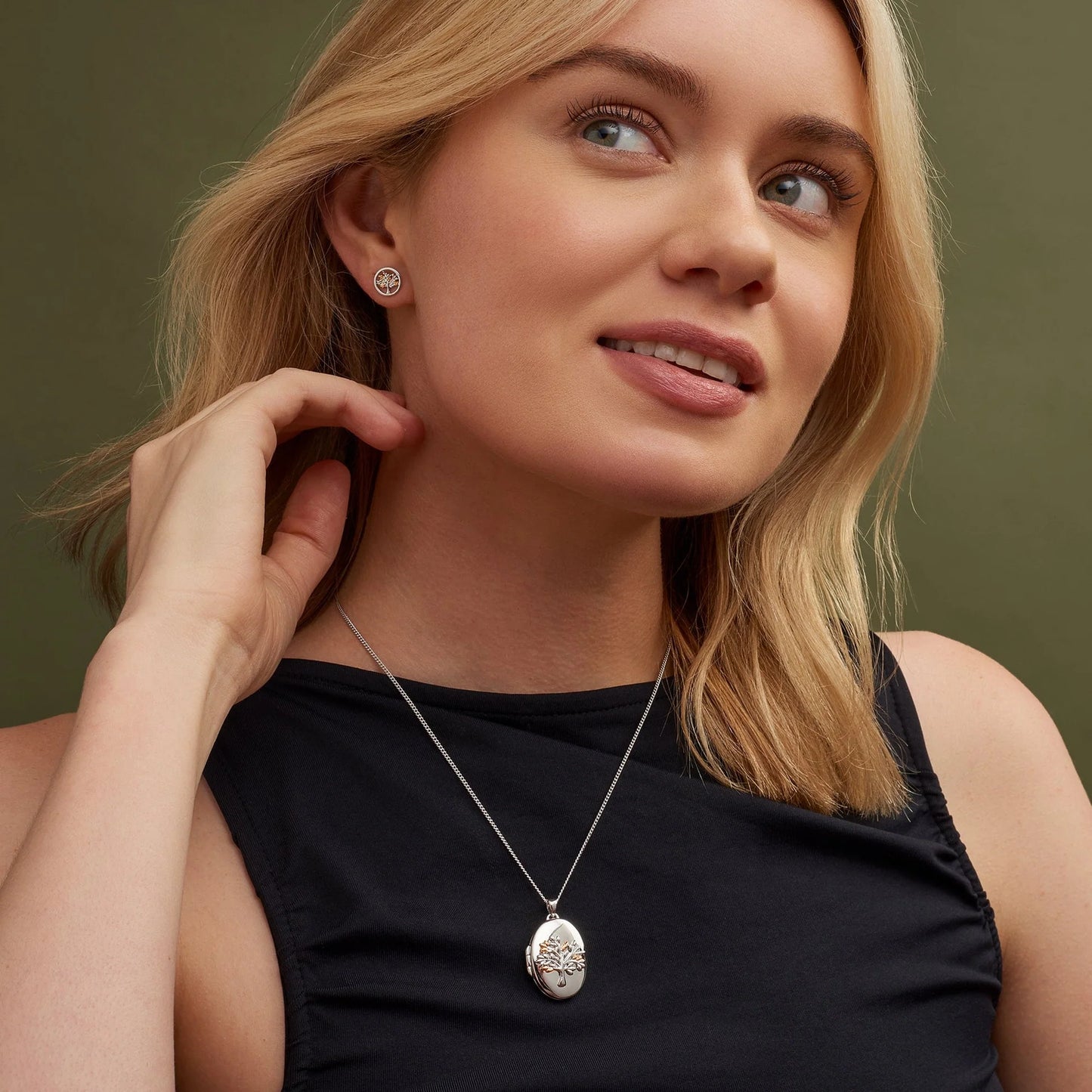 Clogau Tree of Life® Circle Silver Stud Earrings
