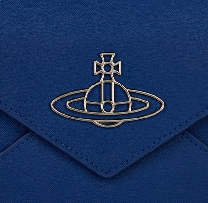 Vivienne Westwood Electric Blue Saffiano Thin Line Orb