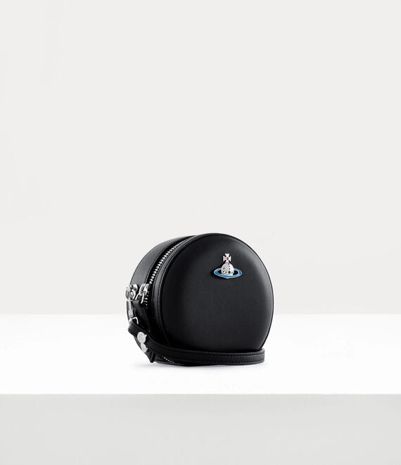 Vivienne Westwood Nappa Mini Round Crossbody Black