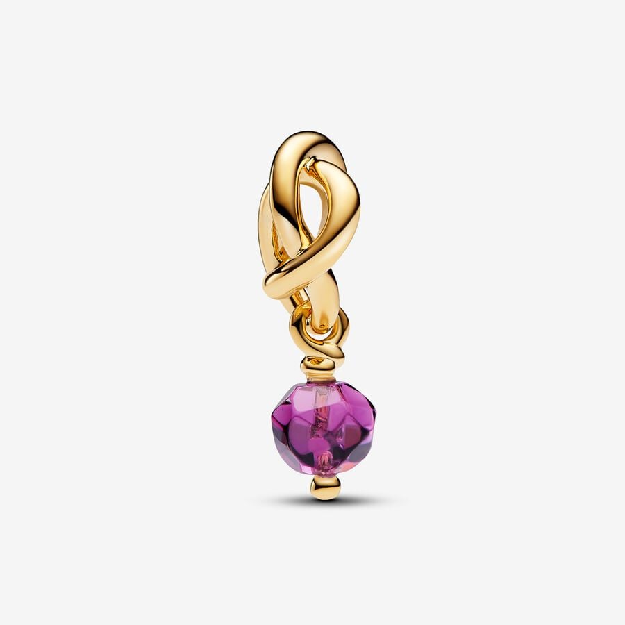 Pandora February Birthstone Eternity Circle Dangle Charm