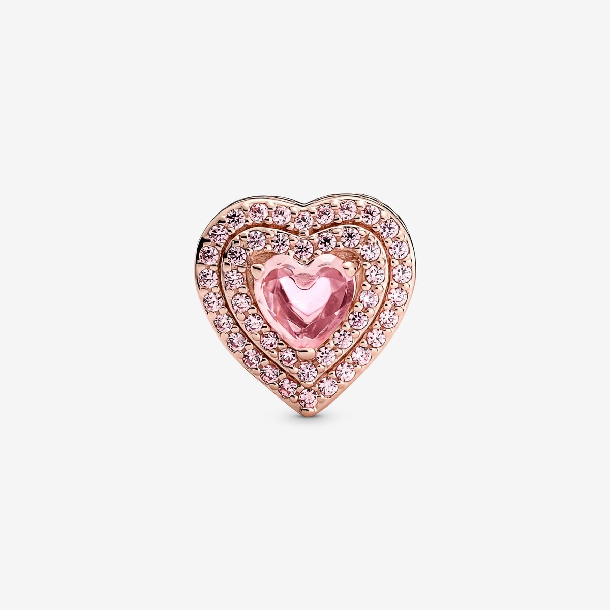 Pandora Sparkling Levelled Heart Charm