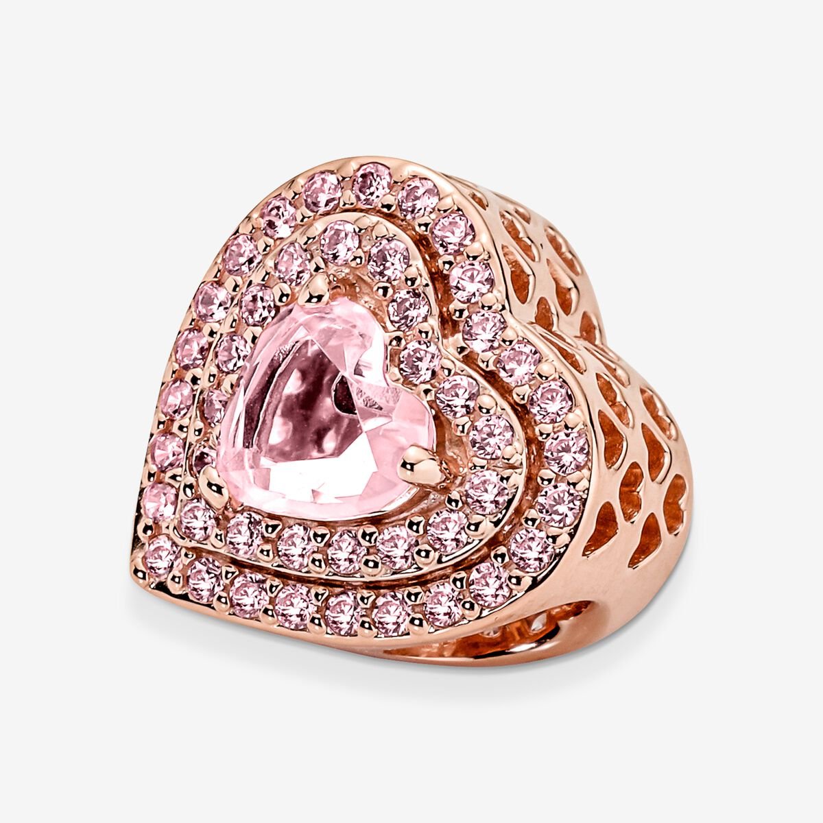 Pandora Sparkling Levelled Heart Charm