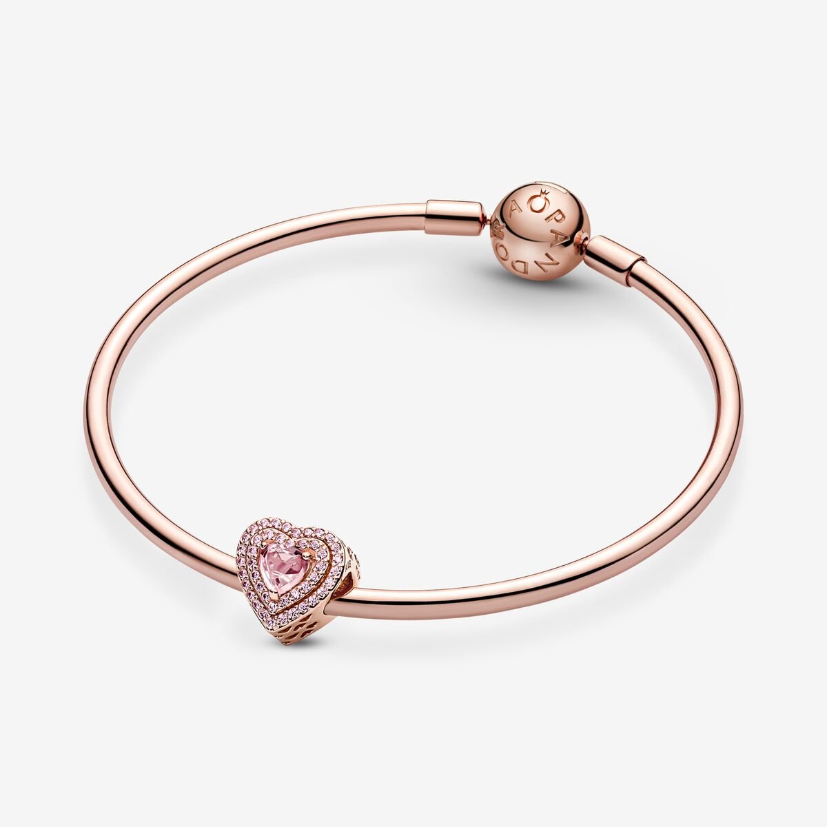 Pandora Sparkling Levelled Heart Charm