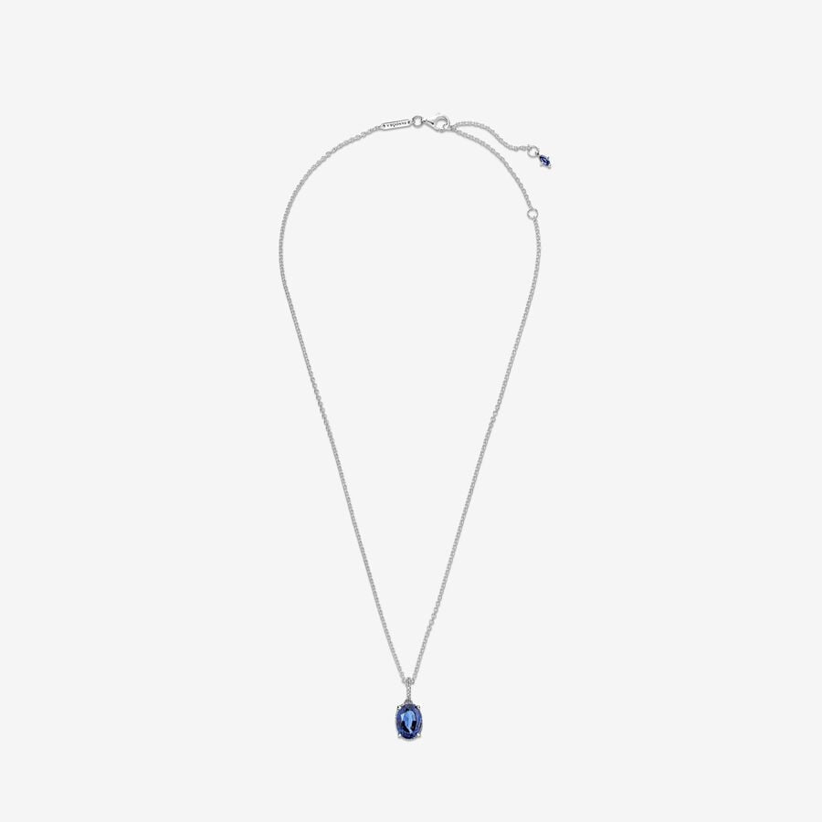Pandora Sparkling Statement Halo Pendant Necklace