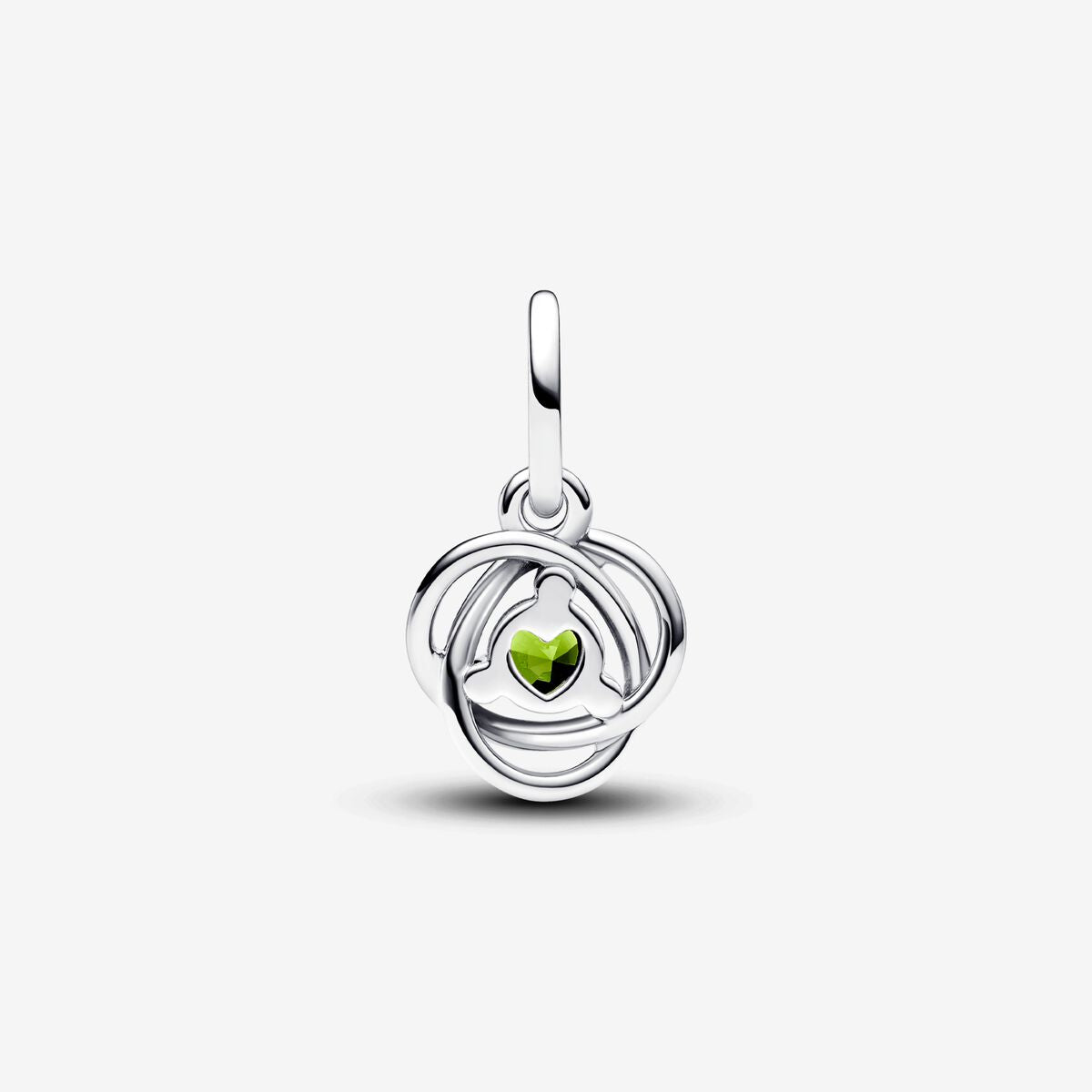 Pandora August Spring Green Eternity Circle Dangle Charm