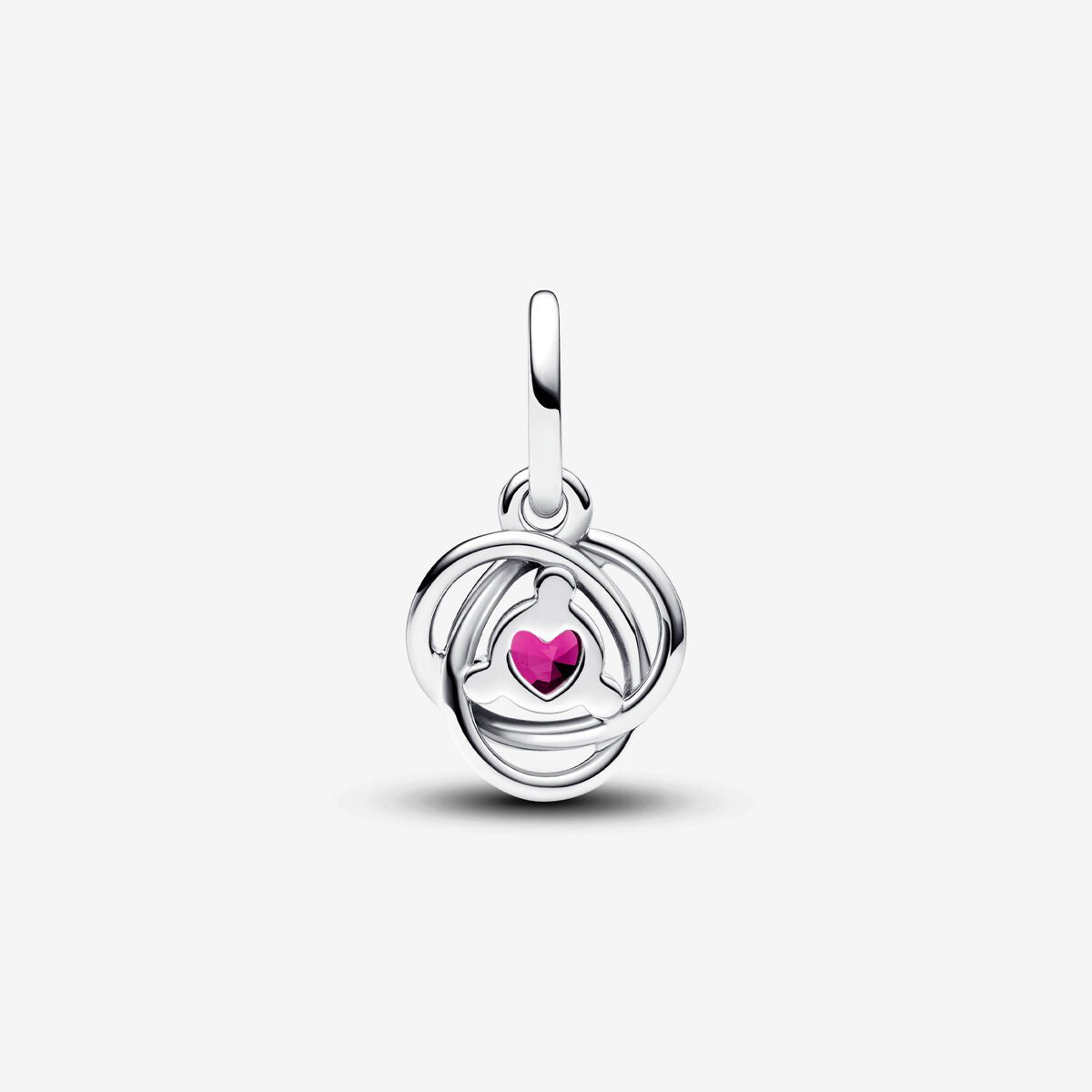 Pandora October Pink Eternity Circle Dangle Charm