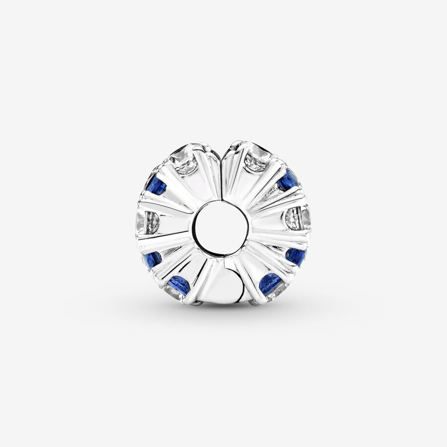 Pandora Clear & Blue Sparkling Clip Charm