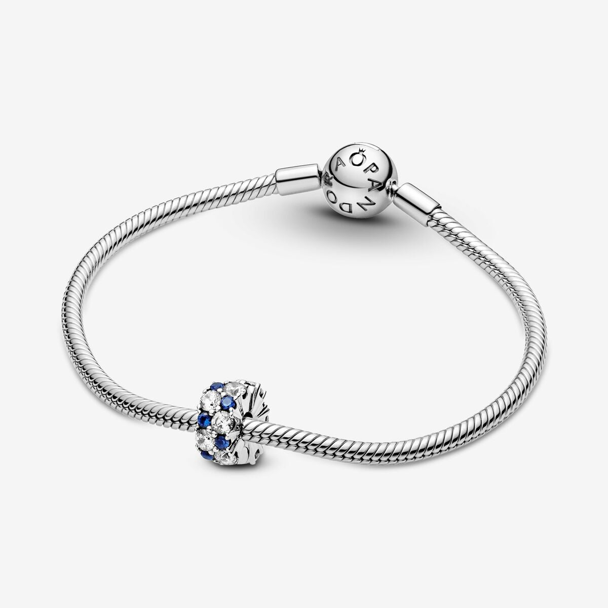 Pandora Clear & Blue Sparkling Clip Charm