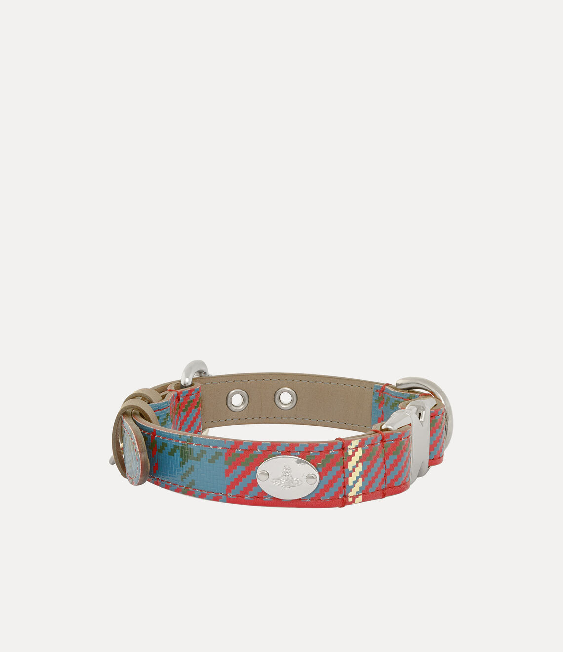 Vivienne Westwood Red Tartan Dog Collar