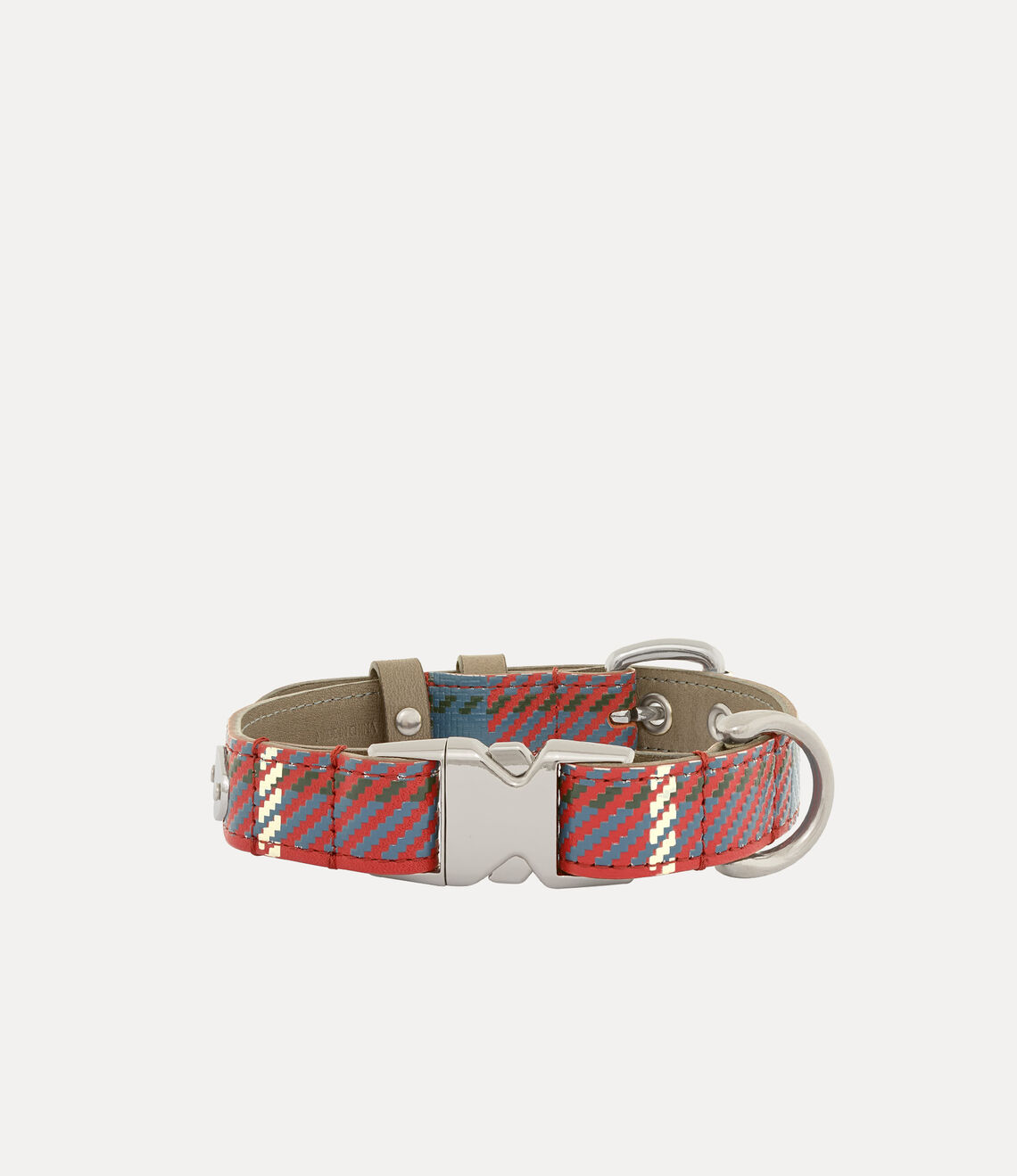 Vivienne Westwood Red Tartan Dog Collar