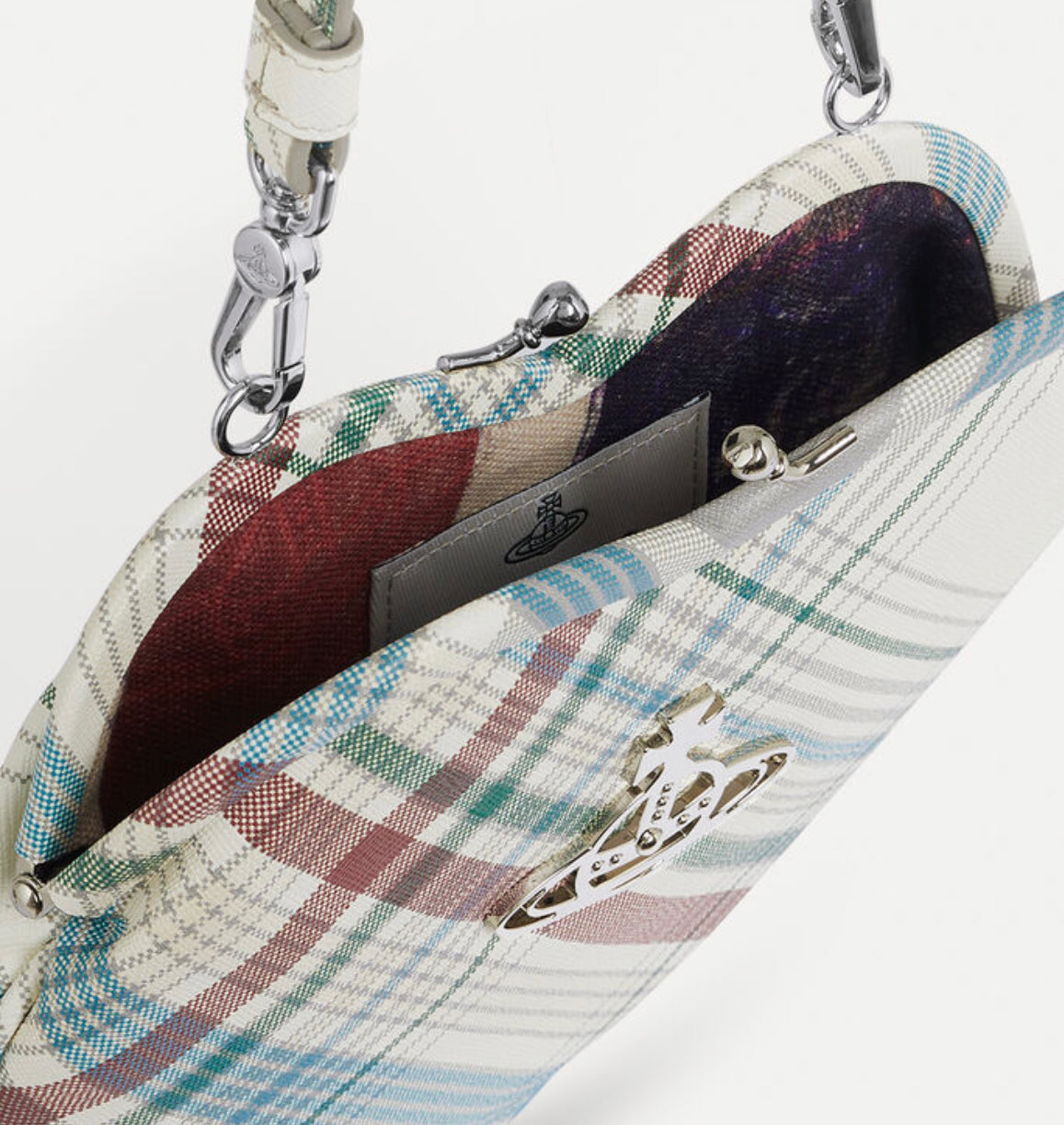 Vivienne Westwood Madras Check Louise Heart Crossbody – Coe