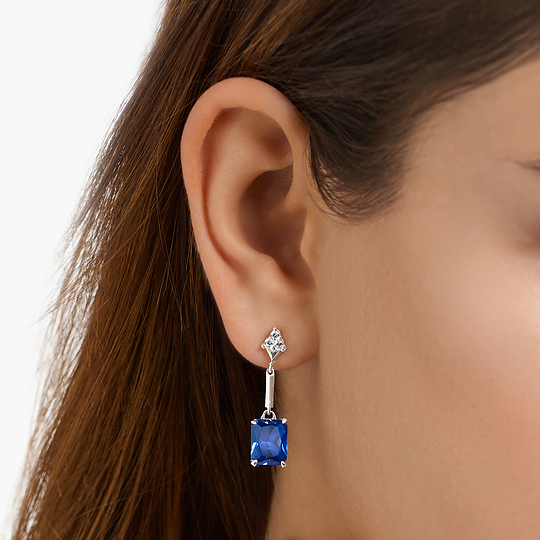 925 Argento Sterling Topazio Blu Cielo Pietra Sorella Pendenti Nuovo 925 Argento Sterling Topazio Blu Cielo Pietra Sorella Pendenti Nuovo