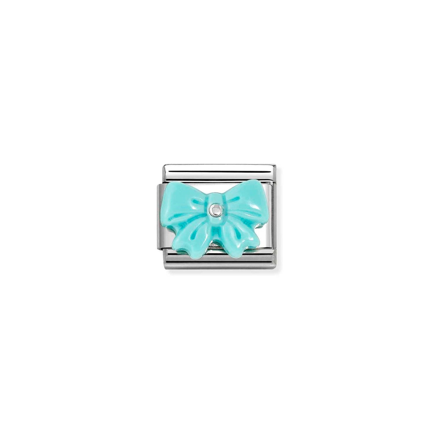 Nomination Classic Link Bow Turquoise Synthetic