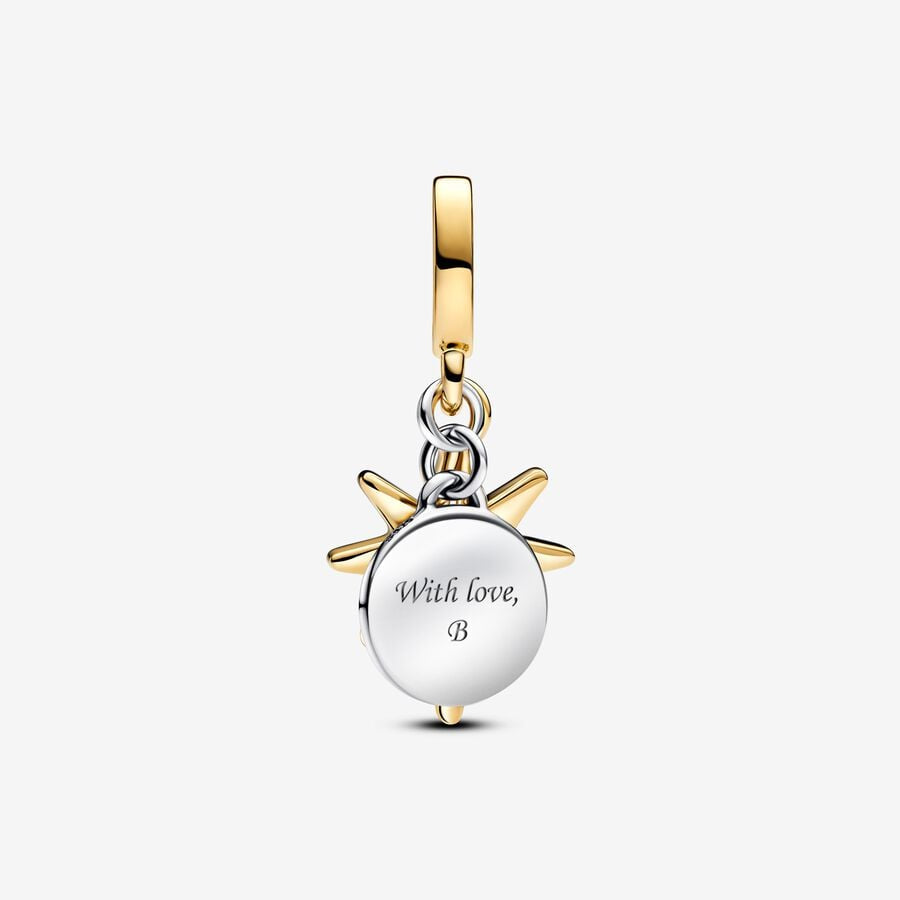 Pandora Engravable North Star Lab-grown Diamond Dangle Charm