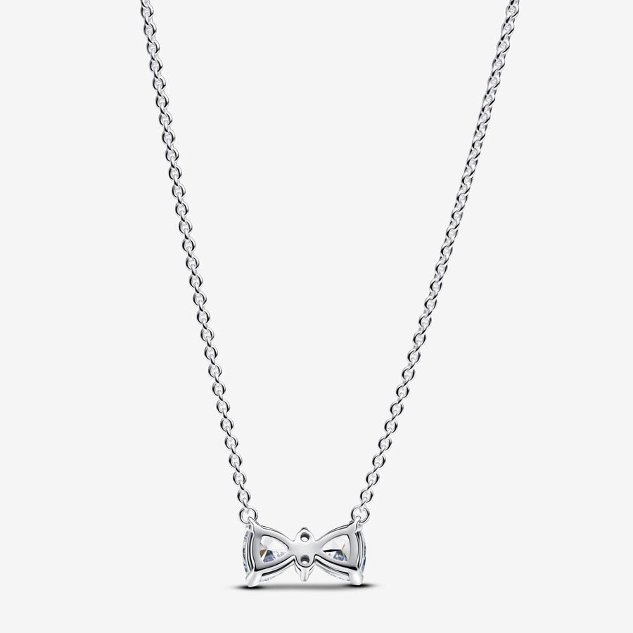 Pandora Sparkling Bow Necklace