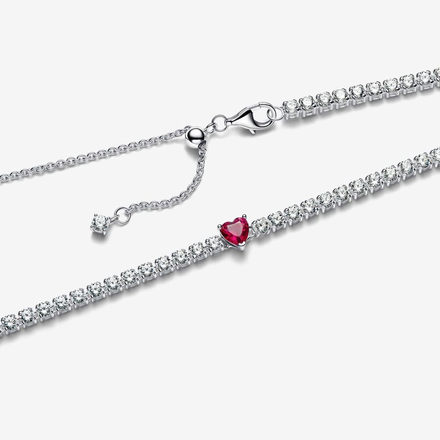 Pandora Halo Heart Collier Necklace