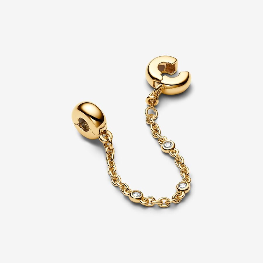 Pandora Triple Clear Stone Safety Chain