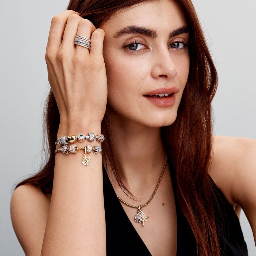 Pandora North Star Clasp Snake Chain Bracelet