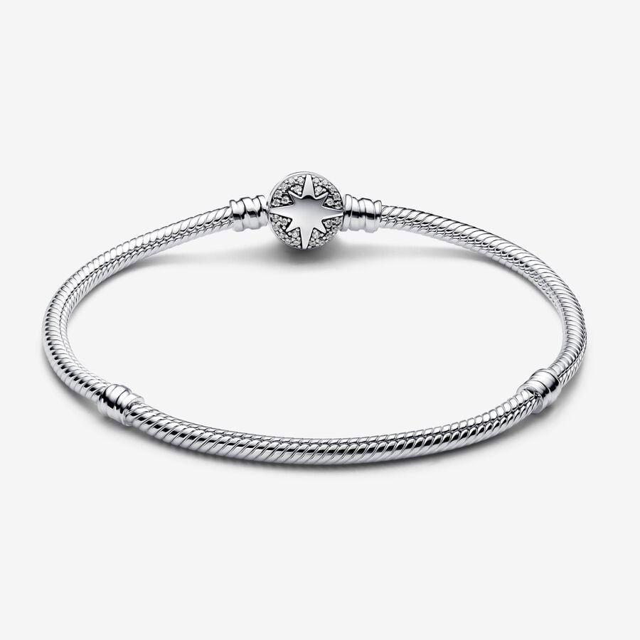 Pandora North Star Clasp Snake Chain Bracelet