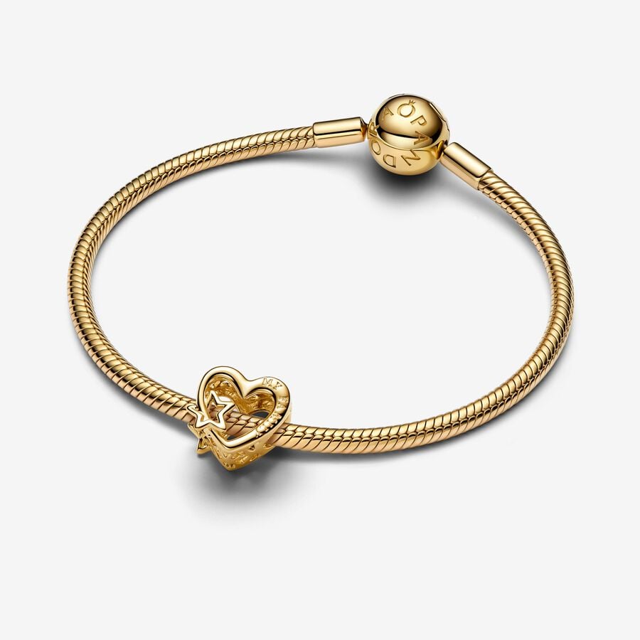 Pandora Openwork Family Heart & Star Charm