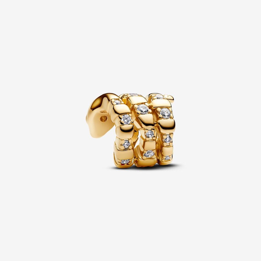Pandora Curled Snake Charm