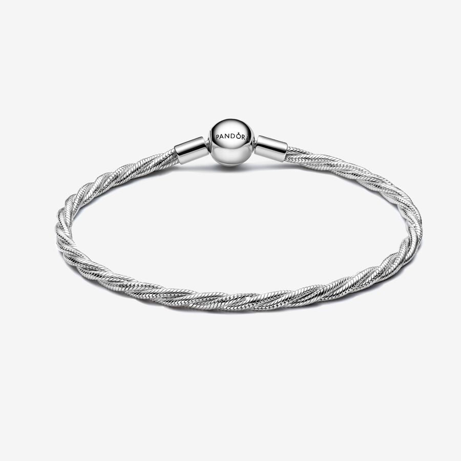 Pandora Round Pandora Clasp Twisted Snake Chain
