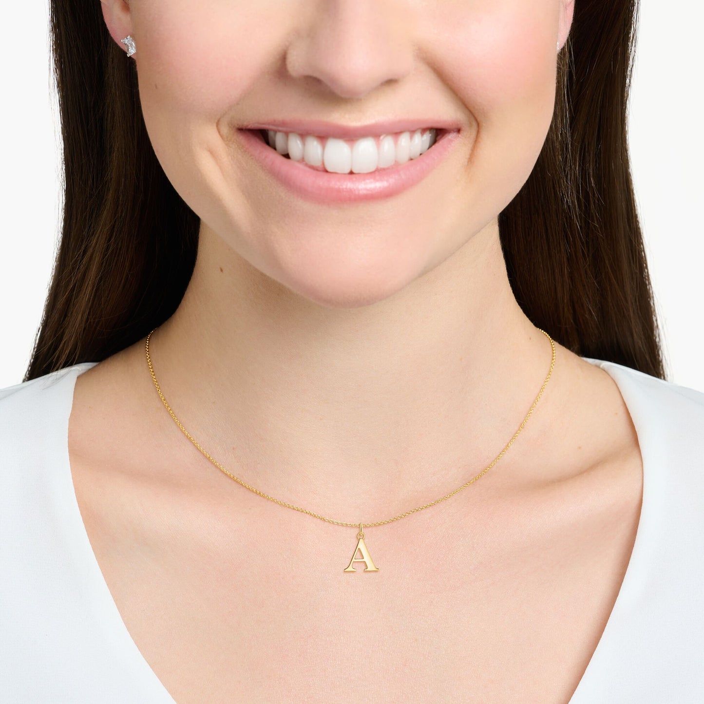 Thomas Sabo Gold Letter A Necklace