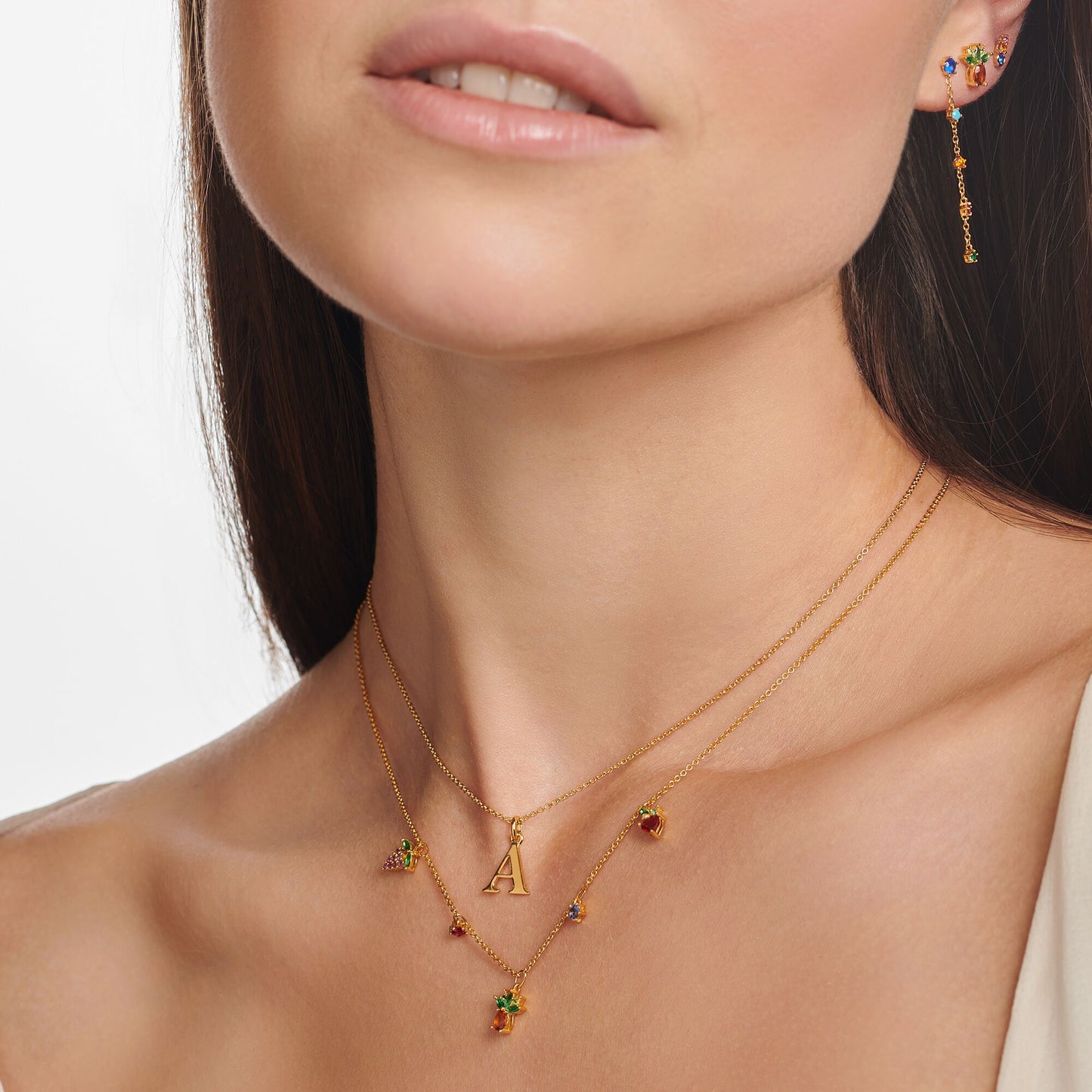 Thomas Sabo Gold Letter A Necklace