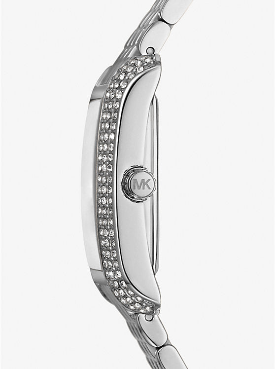 Michael Kors Petite Emery Pavé Silver-Tone Ladies Watch