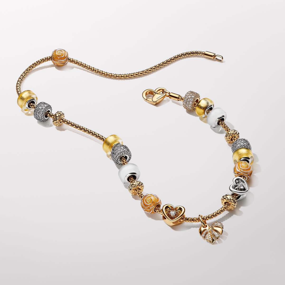 Pandora Sparkling Monstera Leaf Dangle Charm