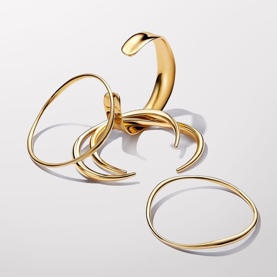 Pandora Essence Organically Shaped Bangle