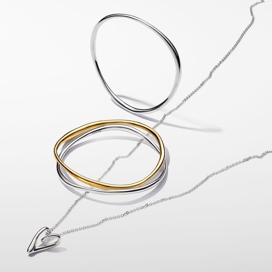 Pandora Essence Organically Shaped Bangle