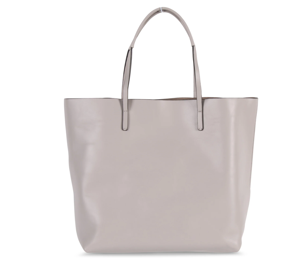 Vivienne Westwood Grey/Black Studio Leather Shopper Bag