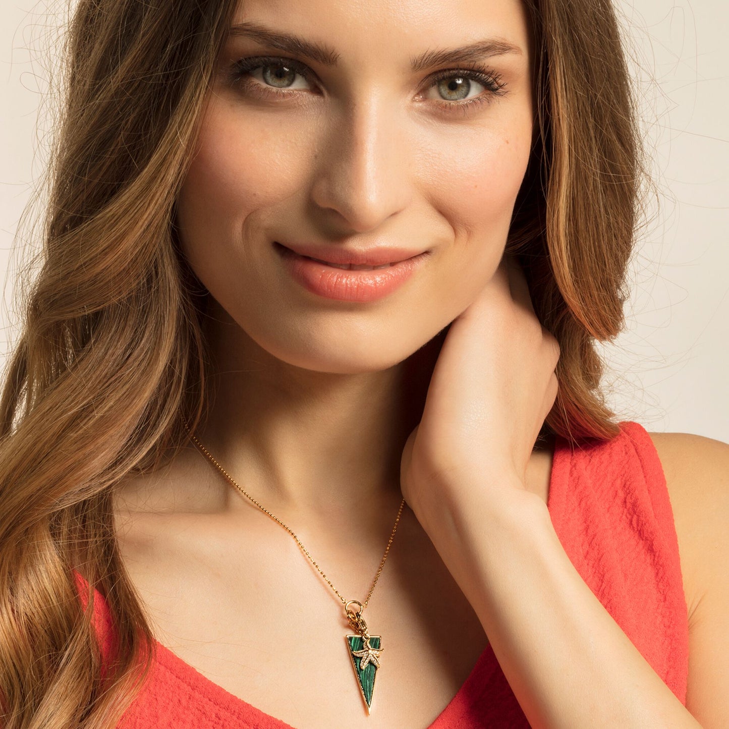 Thomas Sabo Green Triangle Pendant Charm