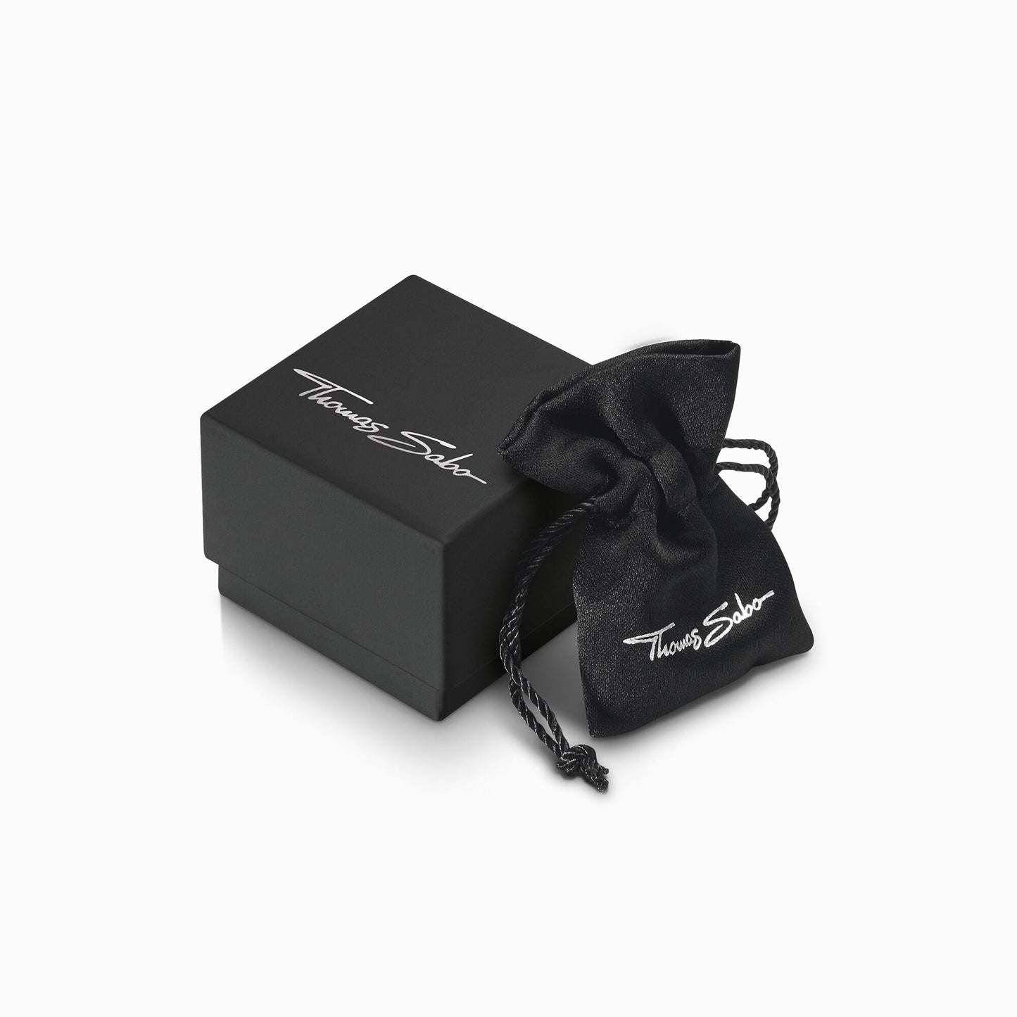 Thomas Sabo Black Leather and Black Disc Bracelet