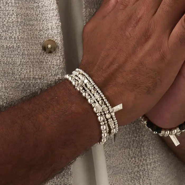 ChloBo Men's Twisted Cube Bracelet