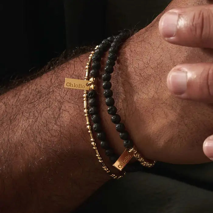 ChloBo Men's Black Principal Bracelet