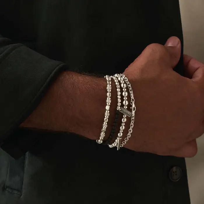 ChloBo Men's Twisted Cube Bracelet