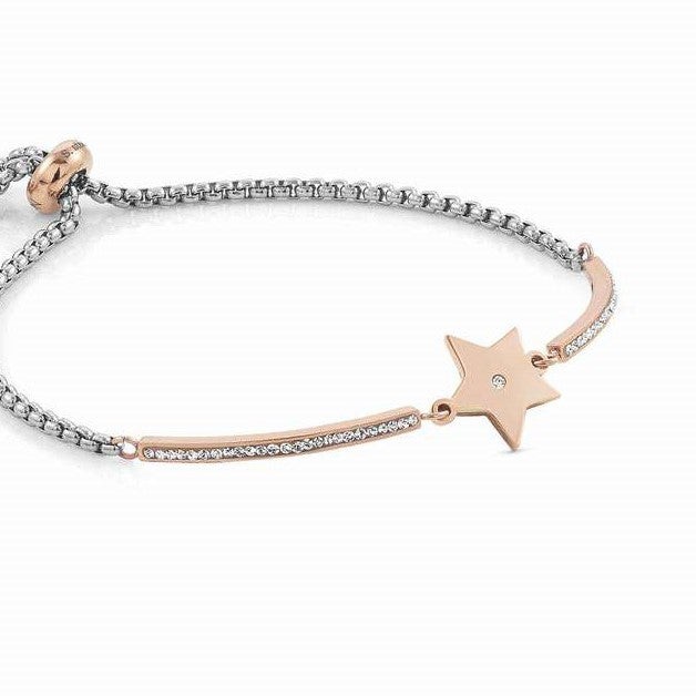 Nomination Milleluci Bracelet with CZ Rose Gold Star in Rose Gold Tone