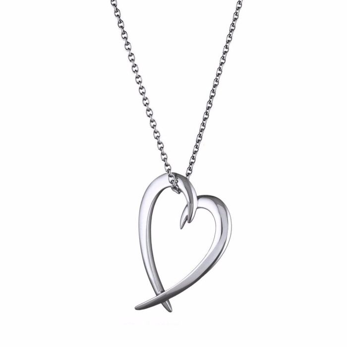 Shaun Leane Silver Signature Hook Heart Pendant