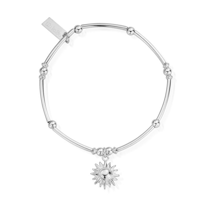 ChloBo Silver Mini Noodle Ball Sun Bracelet