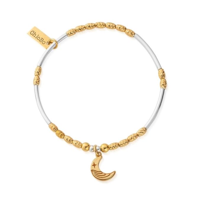 ChloBo Two Tone Luna Moon Bracelet