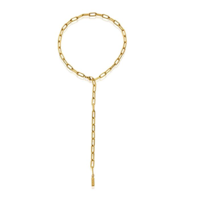 ChloBo Couture Gold Medium Link Lariat Necklace